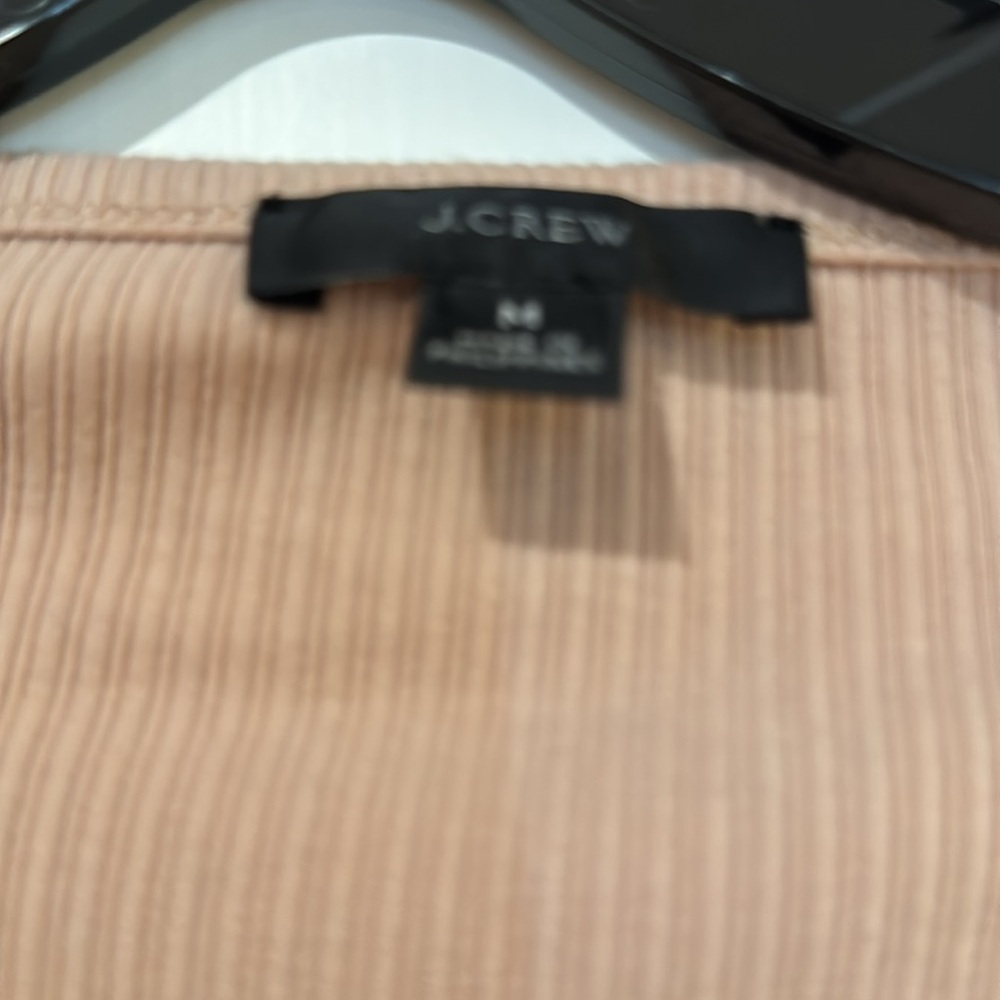 J. Crew Puff Shoulder Ribbed Top - Picture 2 of 5